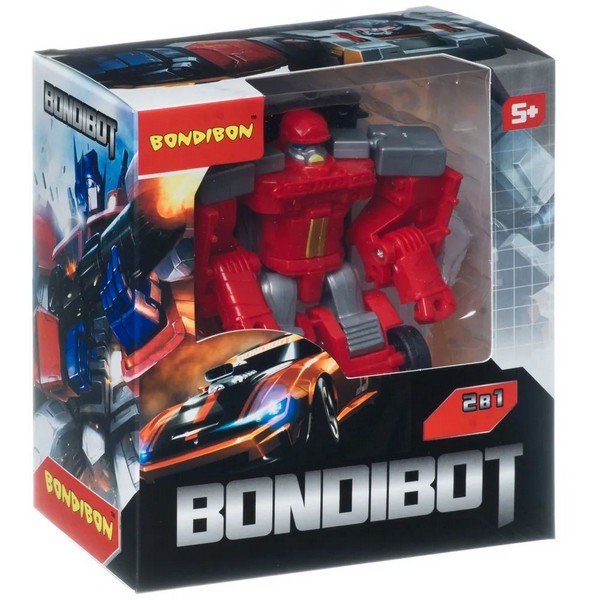 Игрушка-трансформер Bondibon робот-пожарная машина