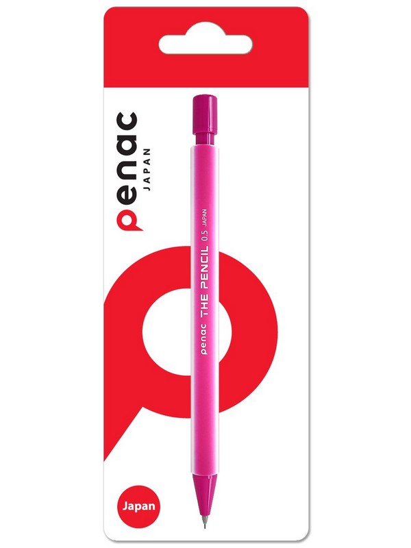 Карандаш мех. 0.5мм с ластиком "The Pencil" розовый блистер