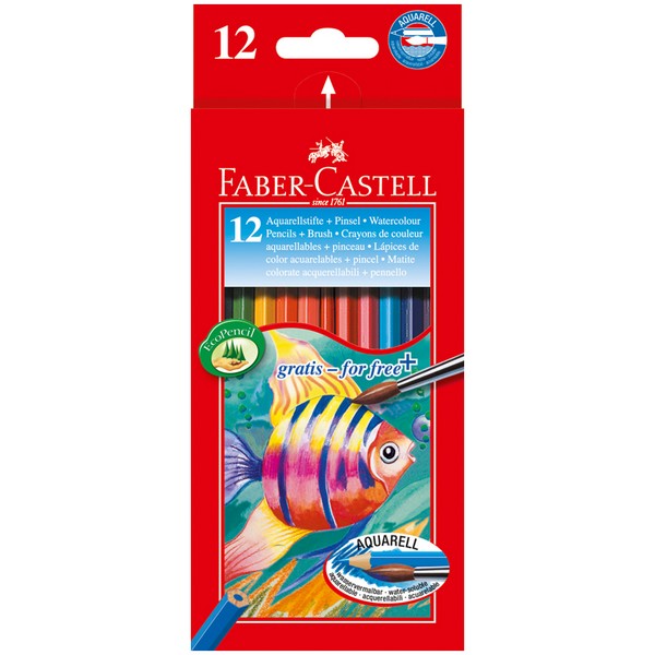 Карандаши акварельные 12цв. Fish Design