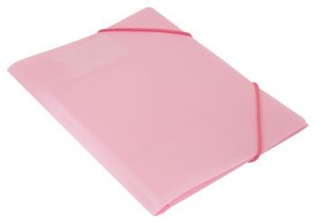 Папка на резинках А4 30мм розовый аметист 0,5мм