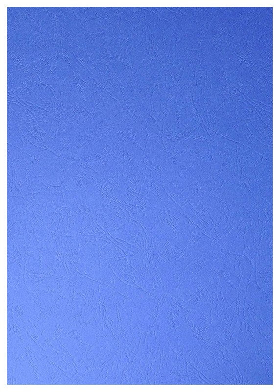 Обложки д/переплета А3 картон-кожа 270г/м2 синяя 100шт/уп