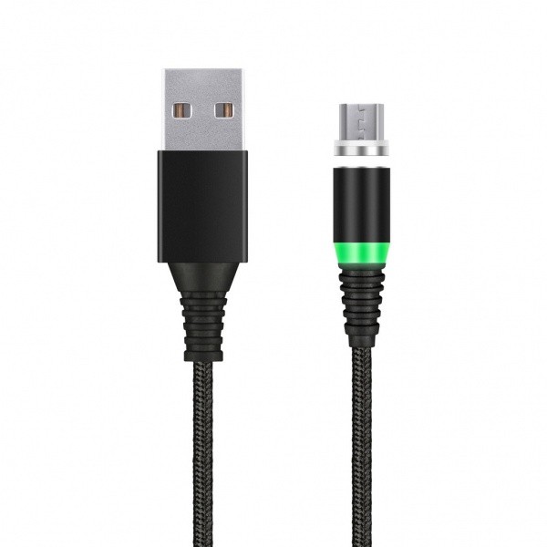Кабель USB2.0 A to MicroUSB 2А 1м черный