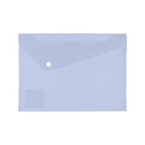 Папка-конверт А5 кнопка 180мкм васильковая