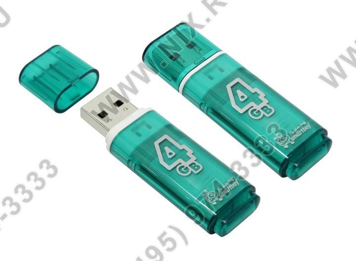 Флэш-драйв   4Gb USB2.0 Smartbuy Glossy Blue