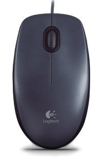 Мышь USB 3кл Logitech M90 черный/т.серый