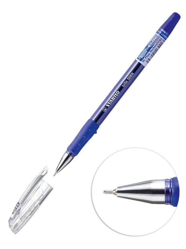 Ручка шар. синяя 0,35мм "bille 508 NXF" игол. стержень /10/