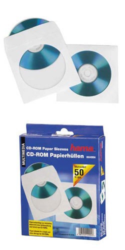 Конверт для CD бумажный, прозрачное окно, 1 СD