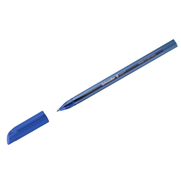 Ручка шар. синяя 0,8мм "Vizz F" прозр. корпус /50/