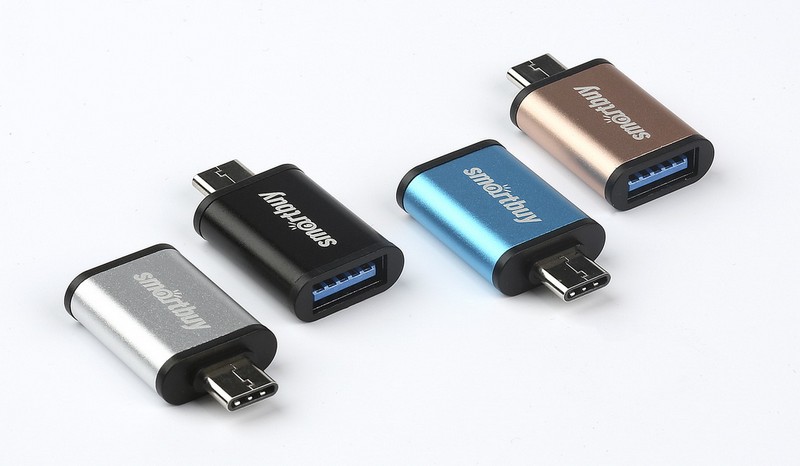 Адаптер OTG Type-C to USB-A Smartbuy USB3.0 черный