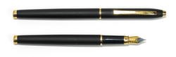 Ручка перьевая "Sterling" 0,8мм синяя, черная+золот.