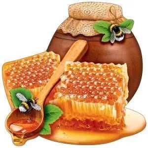 Украшение на скотче А6 "Горшочек мёда"