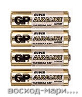 Батарейка AA алкалин. GP Super LR6 пальч. /упак 4шт/