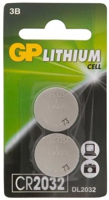 Батарейка CR2032 литиевая GP Lithium /2шт/