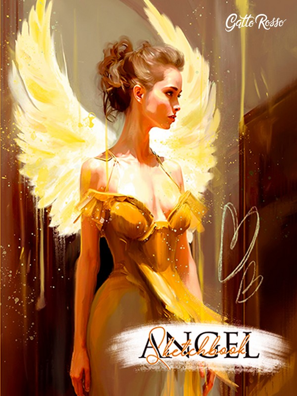 Скетчбук А4 120г/м2  64л. 7БЦ "Angel in Yellow" 