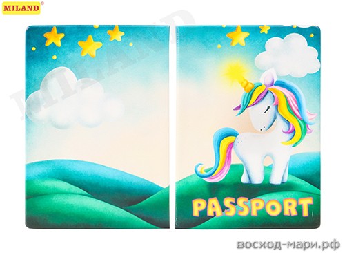 Обложка д/паспорта  Единорог