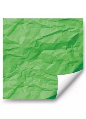 Бумага упаковочная  "Зелёная" мятая 67,4х97,4см
